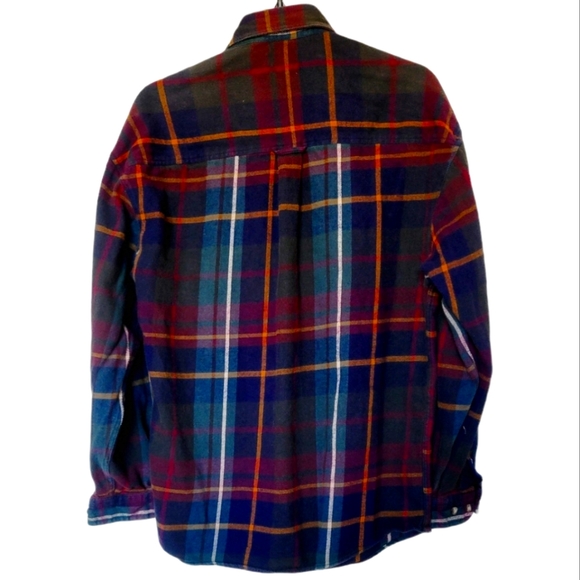 90s Vintage Structure Plaid Flannel - Picture 2 of 7